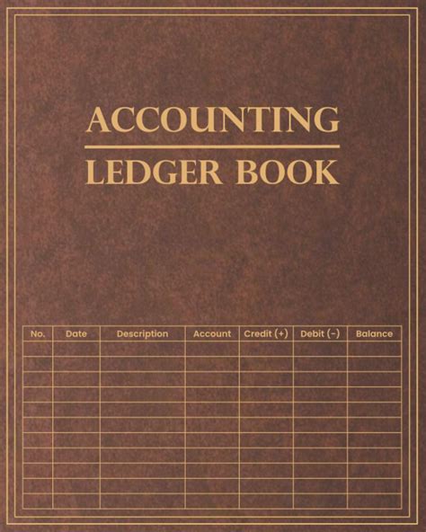 Accounting Ledger Book: Elegant Bookkeeping Record Book/ Ledger Book for Small Businesses ...