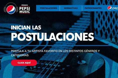 Premios Pepsi Music Inici De Su Fase De Postulaciones El Tiempo