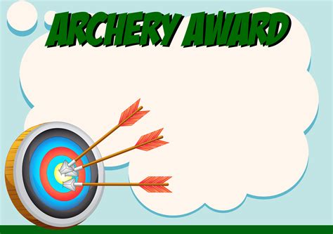 Archery Certificate Template