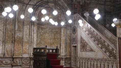 Interior of Muhammad Ali Mosque, Cairo Stock Image - Image of ancient, muhammad: 271597523