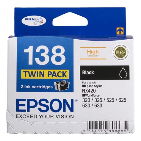 Epson High Capacity Ink Cartridge Black Pack Officeworks