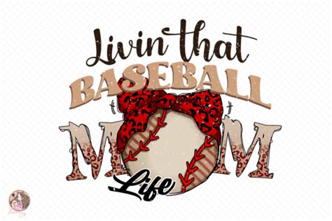 Livin That Baseball Mom Life Graphic By Hello Magic · Creative Fabrica