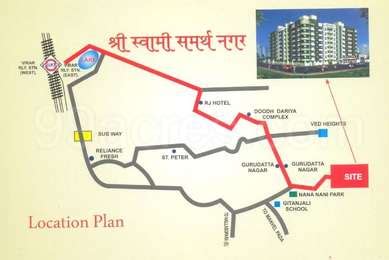 Ved Constructions Ved Shree Swami Samarth Nagar Map Virar East