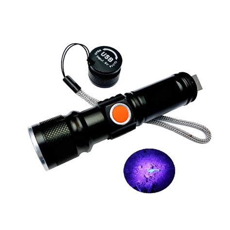 Lanterna Ultravioleta T Led Luz Negra Uv Escorpi O Nota Usb Shopee