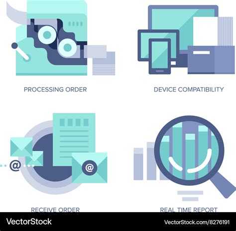 processing  order royalty  vector image