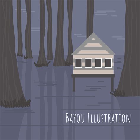 Bayou Vector Illustration 177777 Vector Art at Vecteezy