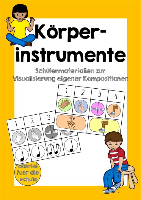 K Rperinstrumente Sch Lermaterial Zur Visualisierung Eigener