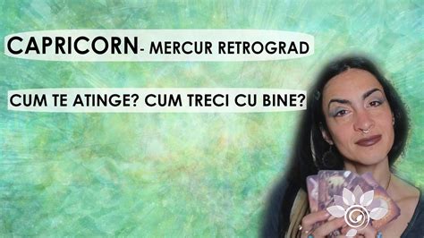 Tarot CAPRICORN Te afectează Mercur Retrograd Remedii 21 Aprilie