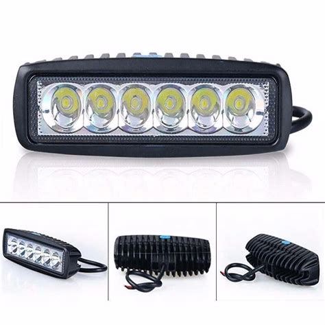 18 W 12 V LED Trabalho Barra de Luz Holofotes Lâmpada de Inundação