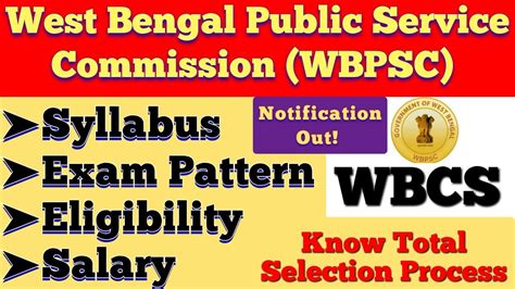 Wbcs Wbpsc Notification West Bengal Civil Services Syllabus