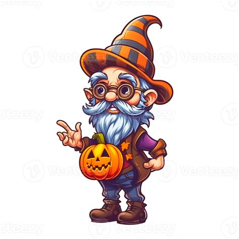 süß Gnom Halloween Clip Art Illustration ai generativ 28889366 PNG