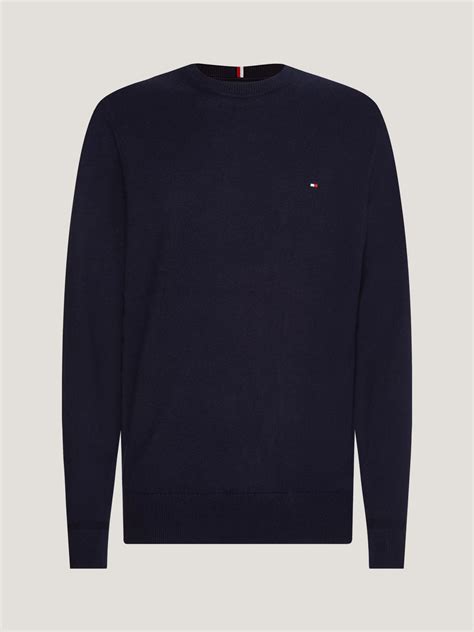 Tommy Hilfiger Pima Cotton Cashmere Blend Jumper At John Lewis And Partners