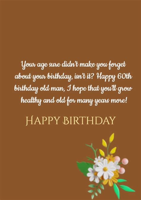 Happy Birthday Old Man Wishes And Greetings Dailyfunnyquote