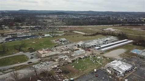 Homes Flattened By Tornado In Bowling Green Kentucky Youtube