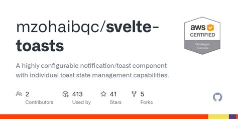 GitHub Mzohaibqc Svelte Toasts A Highly Configurable Notification