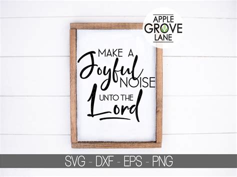 Make A Joyful Noise Svg Music Svg Joyful Noise Unto The Etsy