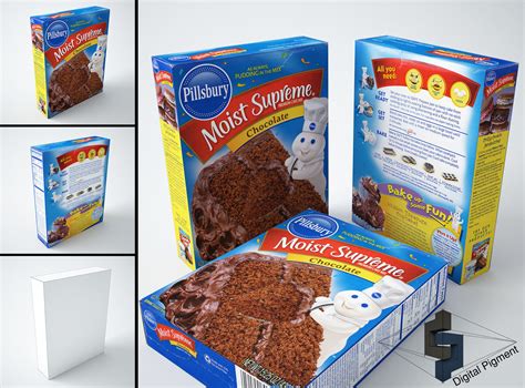 Pillsbury Chocolate Cake Mix 3D model | CGTrader