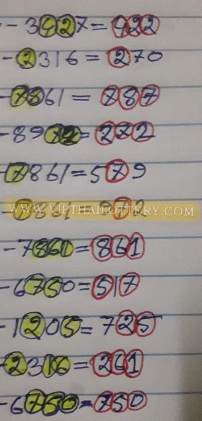 Thailand Lottery Routine First Single Forecast Pc Formula Gtl