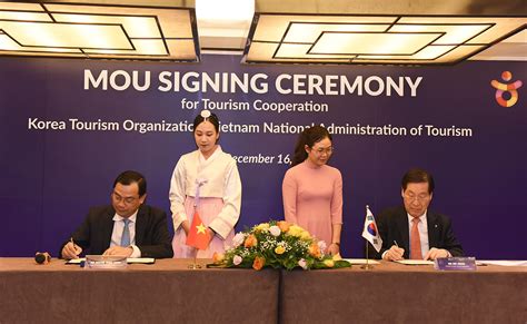 Mou On Vietnam Korea Tourism Cooperation Set New Phase Of Development