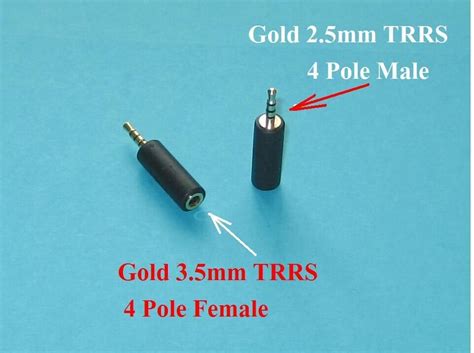 2x 25mm Male To 35mm Female Stereo Audio Headphone Adapter Converter Jack Plug Ebay