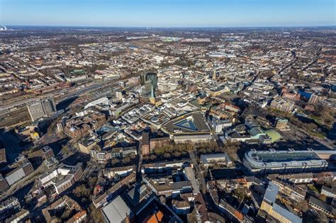 Dortmund Von Oben Stadtansicht Des Innenstadtbereiches In Dortmund Im