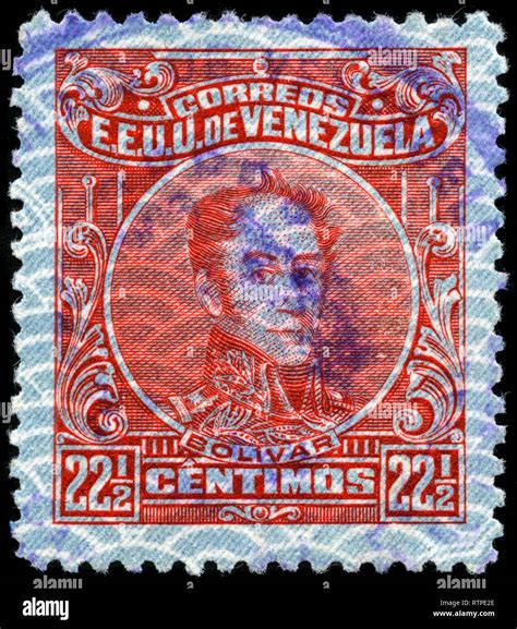 Postage Stamp From Venezuela In The Sim N Bol Var Different Frames