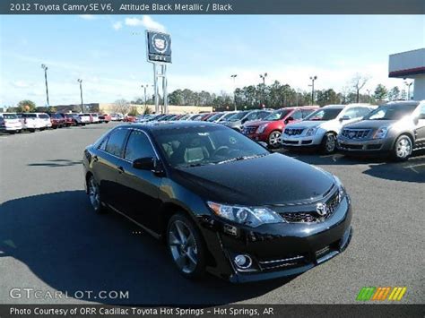 Attitude Black Metallic 2012 Toyota Camry Se V6 Black Interior Vehicle