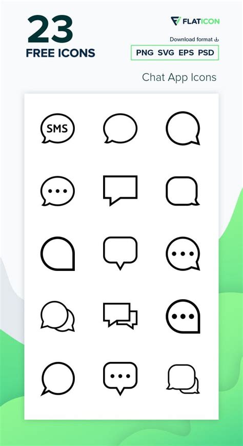 23 free vector icons of Chat App Icons designed by Chanut | App icon ...