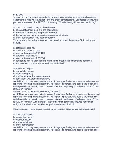 SOLUTION Acls Post Test Studypool