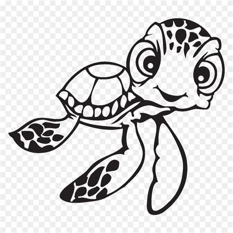 Turtle Clip Art - Sea Turtle Clipart Black And White - FlyClipart