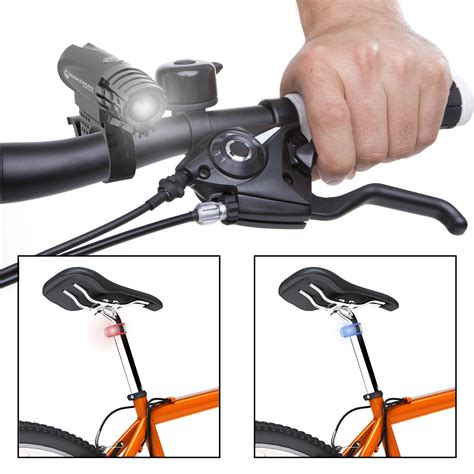 LED Bicycle Light Set USB Rechargeable Bike Headlight And 2 Tail