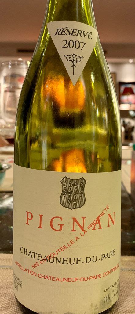 2007 Château Rayas Châteauneuf du Pape Pignan Reserve France Rhône