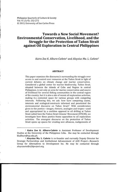 PDF Towards A New Social Movement Environmental Conservation