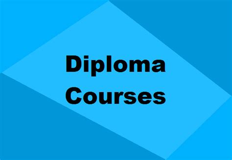 Diploma Courses Best Diploma Courses After Th Th In India