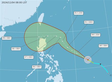 颱風銀杏路徑估偏西入南海可能最高 8日起留意共伴降雨 生活 中央社 Cna