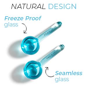 New Fra Cheur Ice Globes Frozen Cryo Roller For Cold Facial Massage