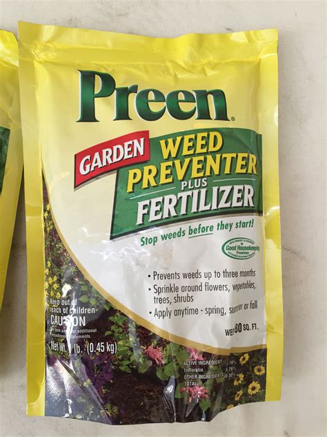 4 Lbs Preen Garden Weed Preventer Plus Fertilizer Flowers Vegetables 80 Sq Ft Ebay