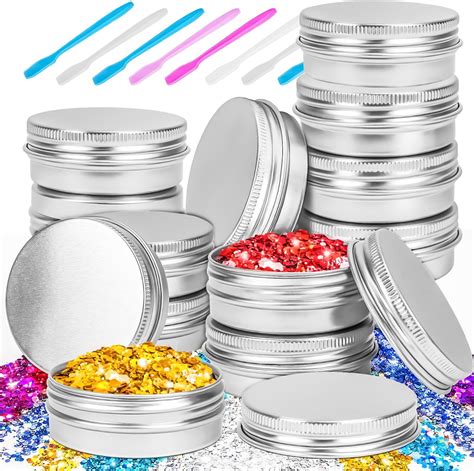 4 Ounce Aluminum Cans 120 Ml Screw Lid Metal Storage Tins Containers For Storing