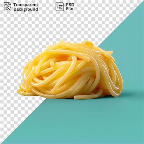 Premium Psd Cheese Pasta On A Blue Background