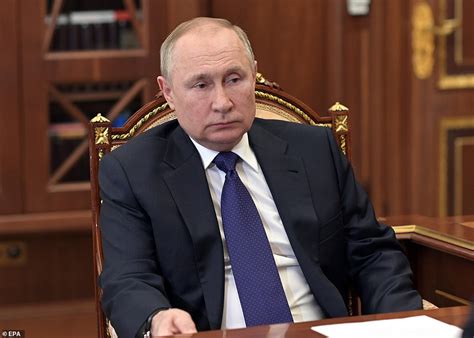 Putin Under Pressure Russian President Looks Bloated And Ashen In New