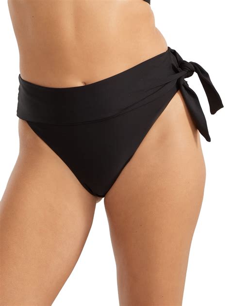 Eco Onyx Sash Fold Over Bikini Bottom Swimsuit Walmart