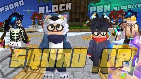 Jogando Squad Op No Bedwars Do Blockman Go Youtube