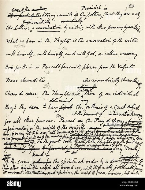 walter horatio pater page   manuscript  pascal
