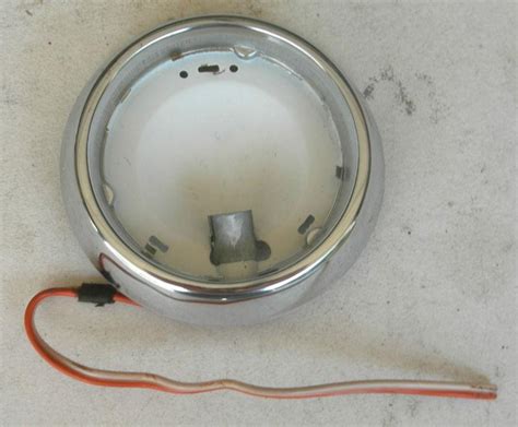 Sell 1955 1957 CHEVY DOME LIGHT LENS AND BEZEL AND HOUSING WITH WIRING