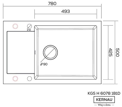 Zlewozmywak Granitowy Kernau Kgs H B D Black Metallic W Max Kuchnie