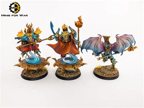 25 mm Warhammer 40K DPS peint Thousand Sons SORCIERS EXALTÉS SK032