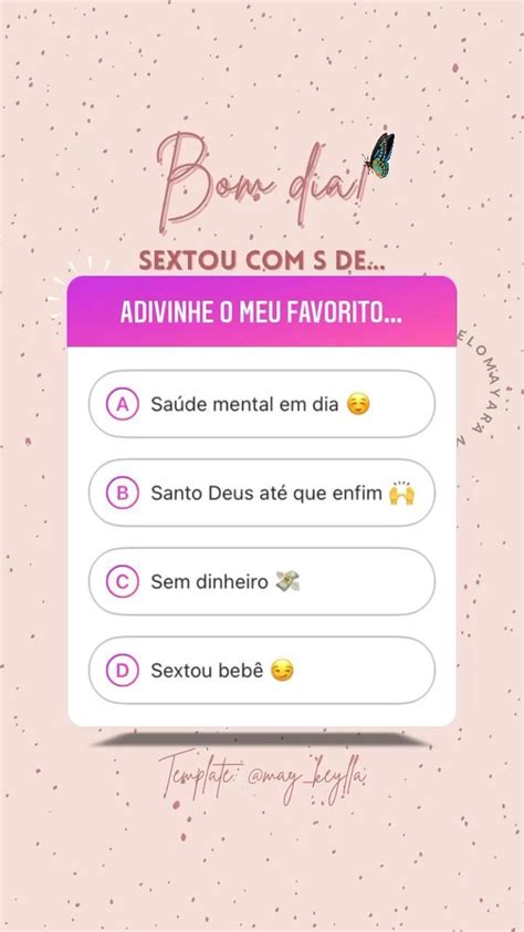 Template Interativo Sextou Com S De Video Instagram Creative