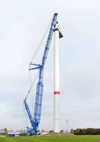 Kranbild Liebherr Lr Mit Powerboom Cuxhafen Autokran Portal