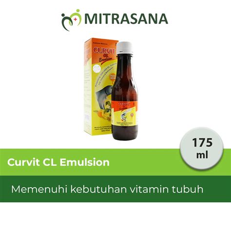 Jual Curvit Cl Emulsion Memelihara Kebutuhan Tubuh 175 Ml Shopee