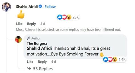 Man Says He Will Quit Smoking If Shahid Afridi Replies To His Post